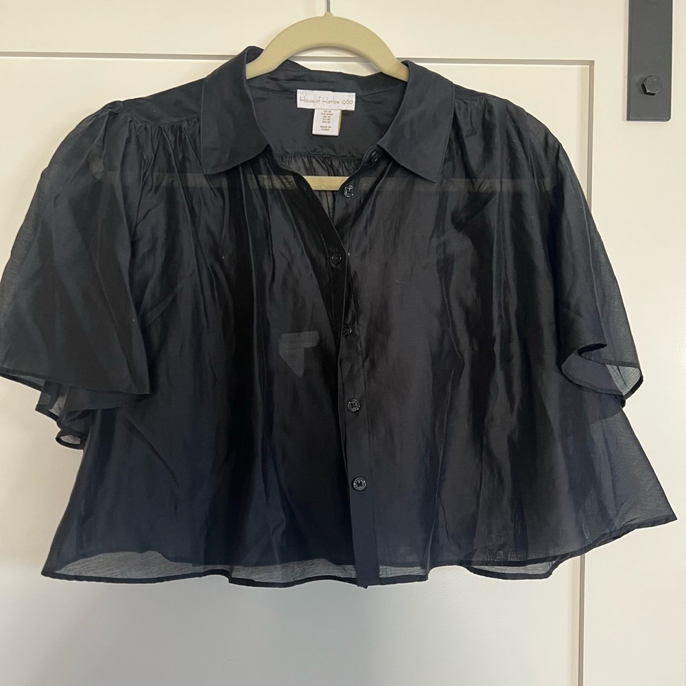 House of Harlow 1960 cropped blouse